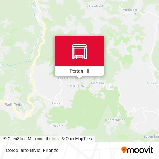Mappa Colcellalto Bivio
