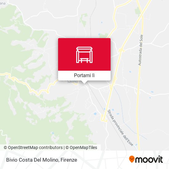 Mappa Bivio Costa Del Molino