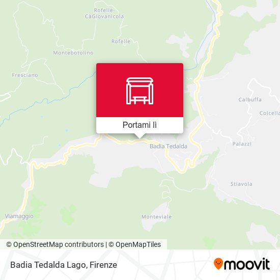 Mappa Badia Tedalda Lago