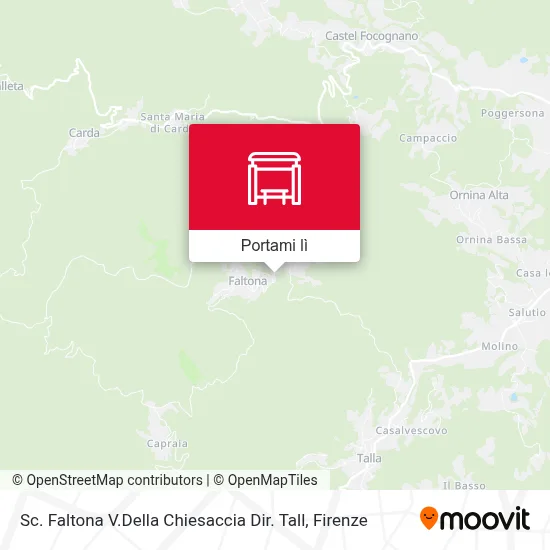Mappa Sc. Faltona V.Della Chiesaccia Dir. Tall