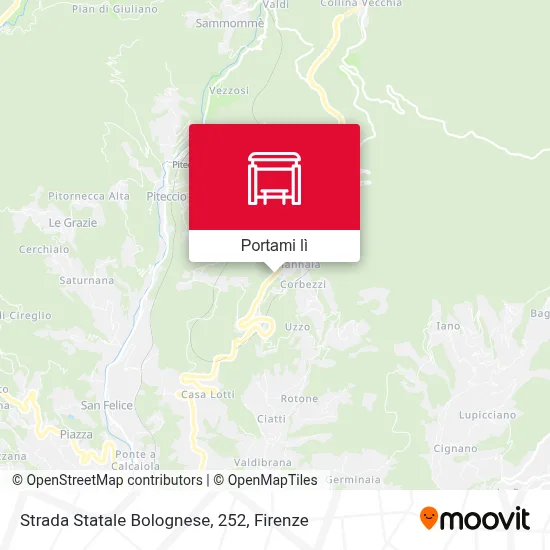 Mappa Strada Statale Bolognese, 252