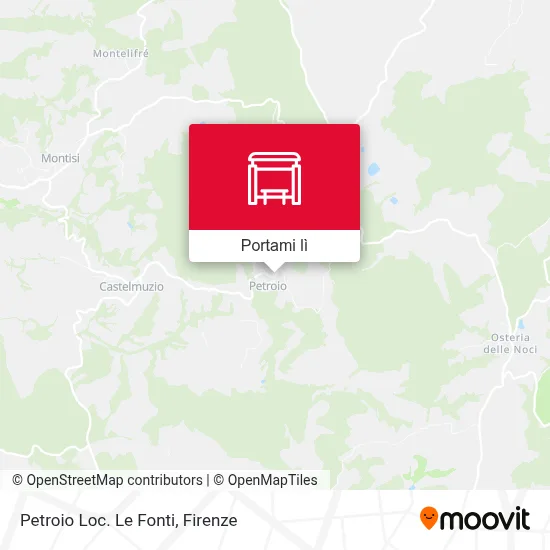Mappa Petroio Loc. Le Fonti