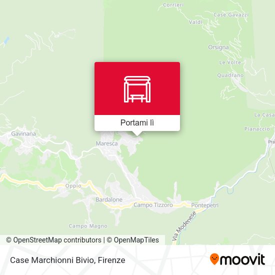 Mappa Case Marchionni Bivio