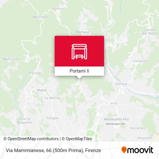 Mappa Via Mammianese, 66 (500m Prima)