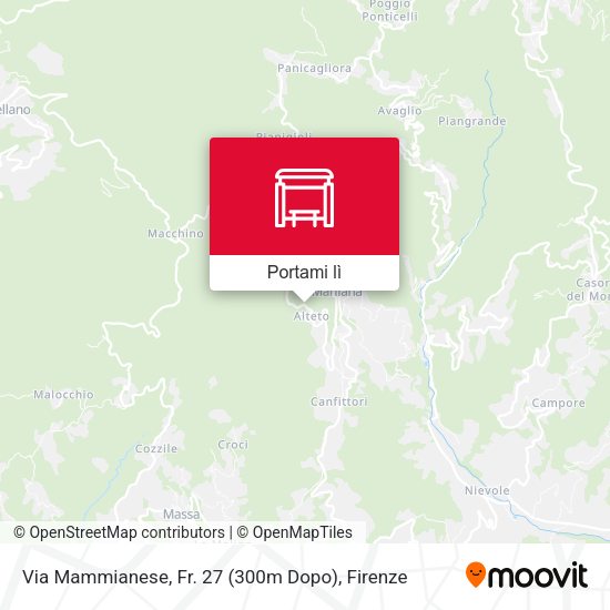 Mappa Via Mammianese, Fr. 27 (300m Dopo)