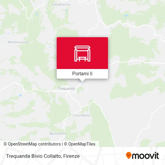 Mappa Trequanda Bivio Collalto
