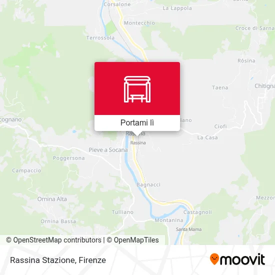 Mappa Rassina Stazione
