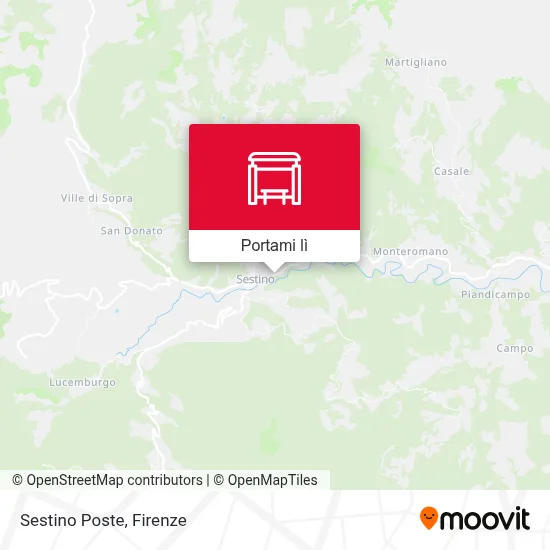 Mappa Sestino Poste