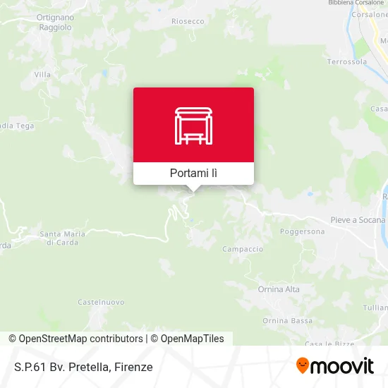 Mappa S.P.61 Bv. Pretella