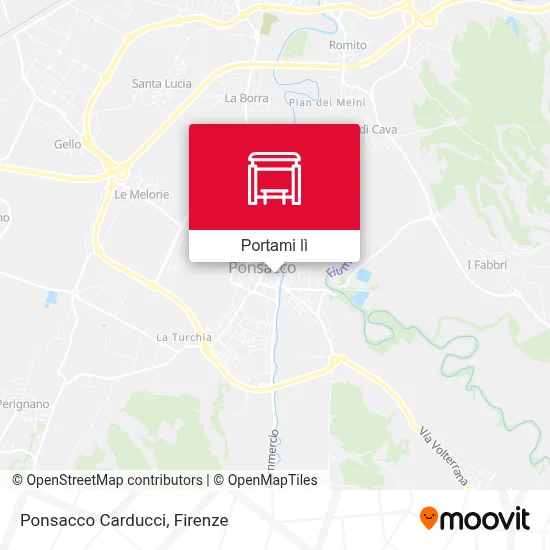 Mappa Ponsacco Carducci