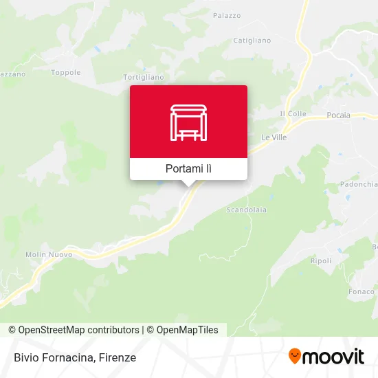 Mappa Bivio Fornacina