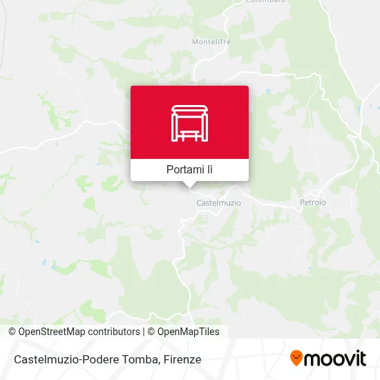 Mappa Castelmuzio-Podere Tomba