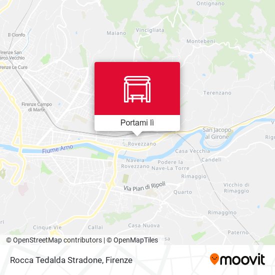 Mappa Rocca Tedalda Stradone