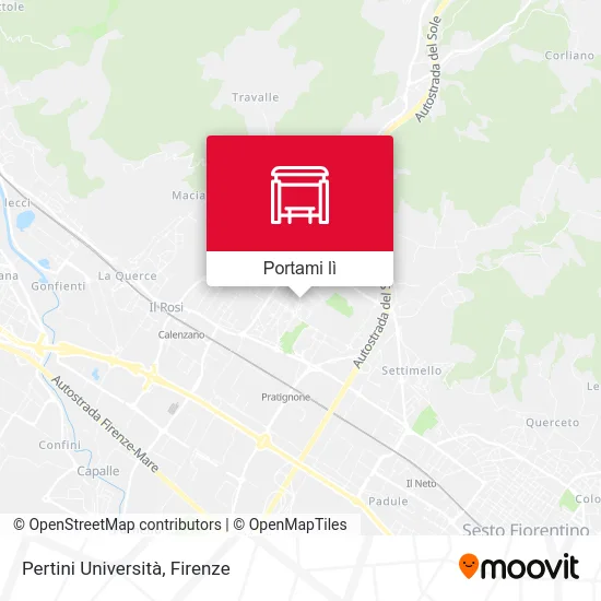 Mappa Pertini Università