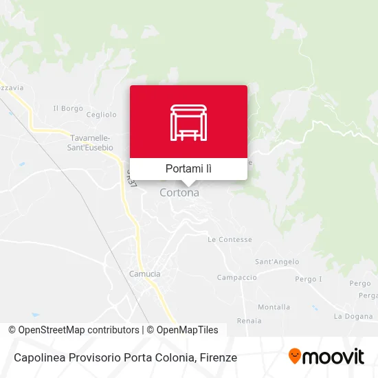 Mappa Capolinea Provisorio Porta Colonia