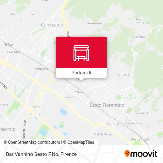Mappa Bar Vannino Sesto F.No