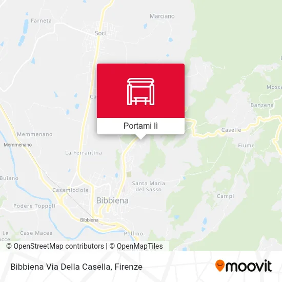 Mappa Bibbiena Via Della Casella