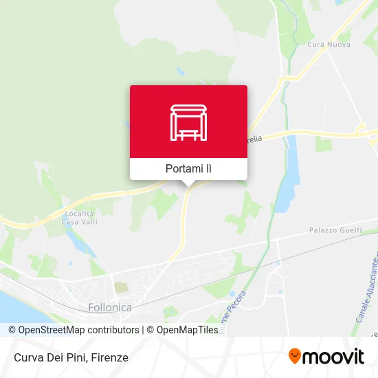 Mappa Curva Dei Pini