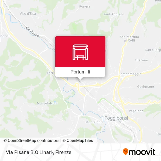 Mappa Via Pisana B.O Linari-