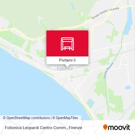 Mappa Follonica Leopardi Centro Comm.