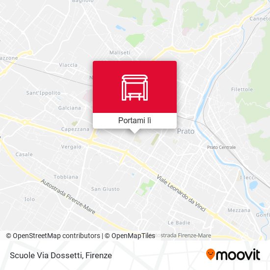 Mappa Scuole Via Dossetti