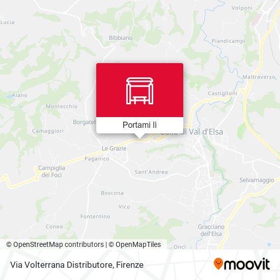 Mappa Via Volterrana Distributore