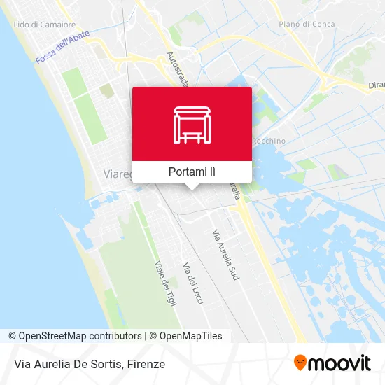 Mappa Via Aurelia De Sortis