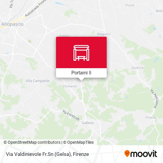 Mappa Via Valdinievole Fr.Sn (Gelsa)
