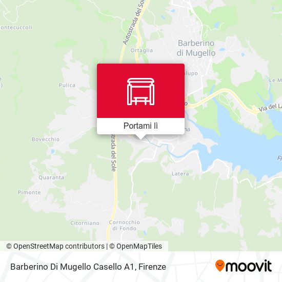 Mappa Barberino Di Mugello Casello A1