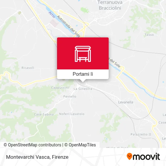 Mappa Montevarchi Vasca