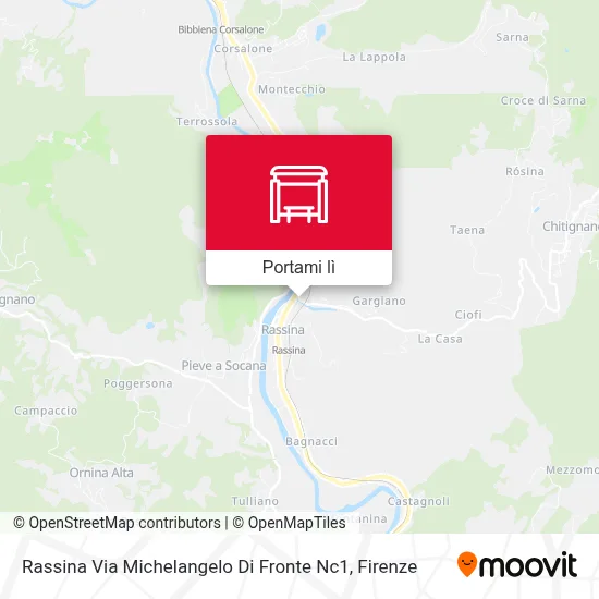 Mappa Rassina Via Michelangelo Di Fronte Nc1
