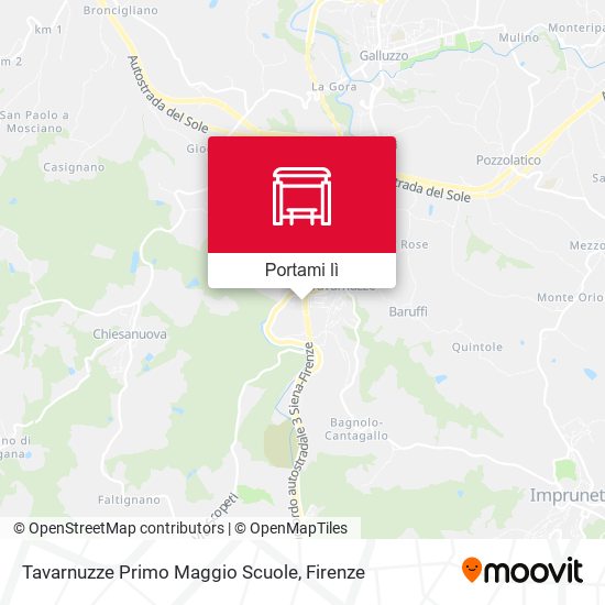 Mappa Tavarnuzze Primo Maggio Scuole