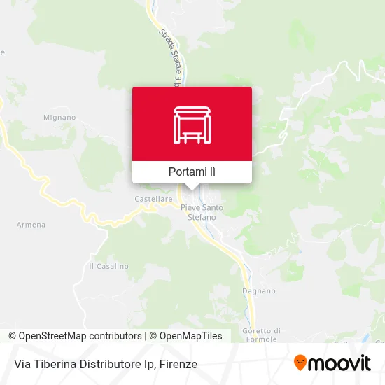 Mappa Via Tiberina Distributore Ip