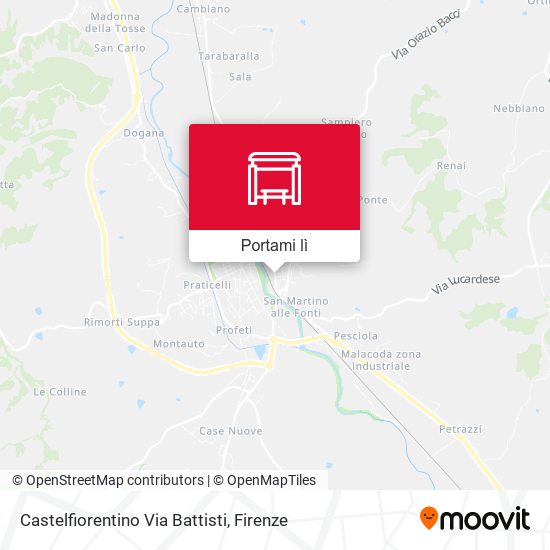 Mappa Castelfiorentino Via Battisti