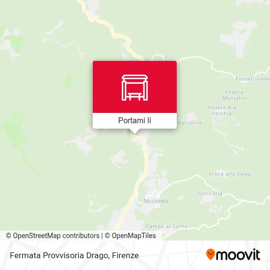 Mappa Fermata Provvisoria Drago