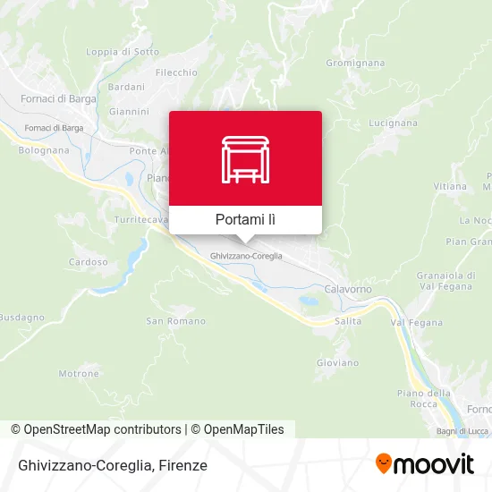 Mappa Ghivizzano-Coreglia