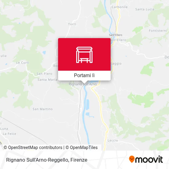 Mappa Rignano Sull'Arno-Reggello