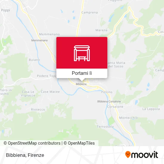 Mappa Bibbiena