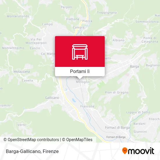 Mappa Barga-Gallicano