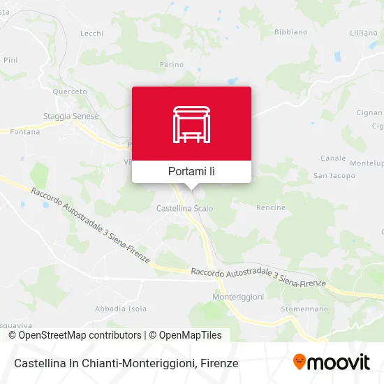 Mappa Castellina In Chianti-Monteriggioni