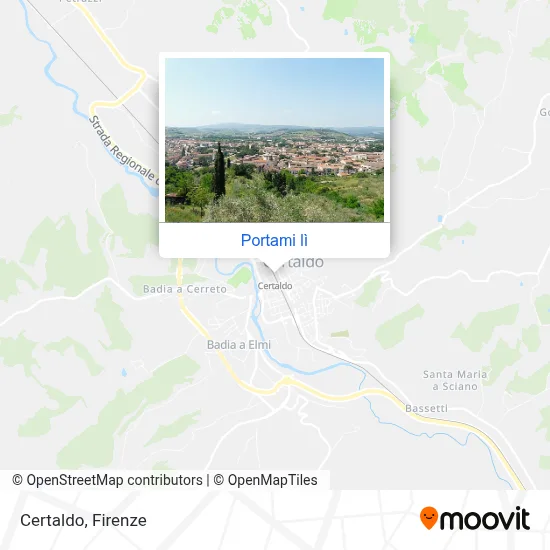 Mappa Certaldo
