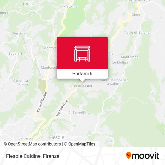 Mappa Fiesole-Caldine