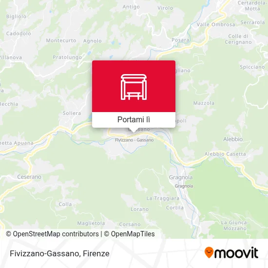 Mappa Fivizzano-Gassano