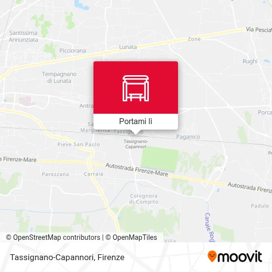 Mappa Tassignano-Capannori