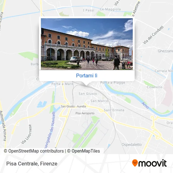 Mappa Pisa Centrale