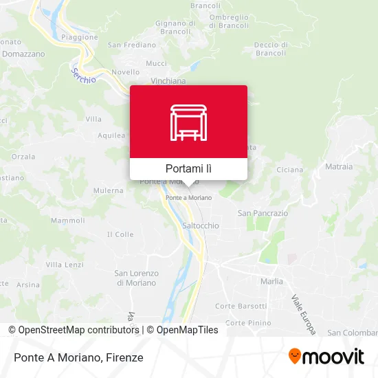 Mappa Ponte A Moriano