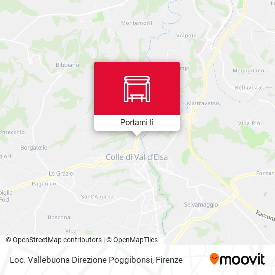 Mappa Loc. Vallebuona Direzione Poggibonsi