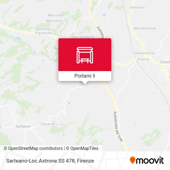 Mappa Sarteano-Loc.Astrone SS 478
