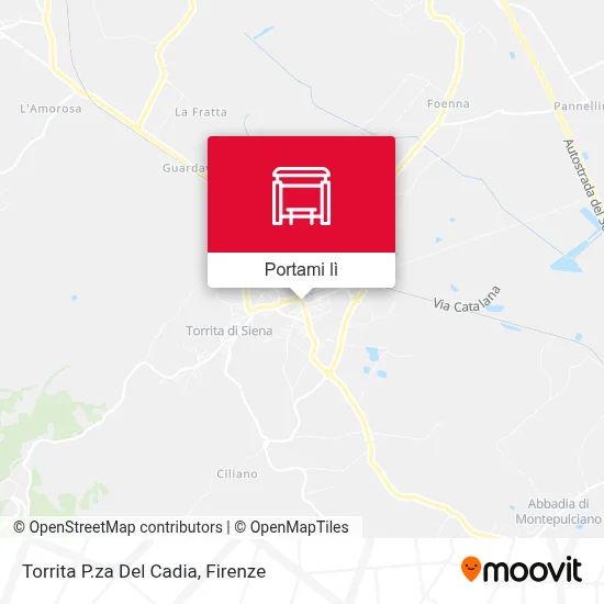 Mappa Torrita P.za Del Cadia