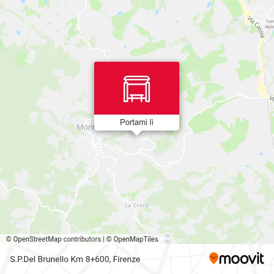 Mappa S.P.Del Brunello Km 8+600